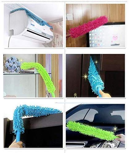 Foldable Microfiber Fan Cleaning Duster Steel Body Flexible Fan mop for Quick and Easy Cleaning